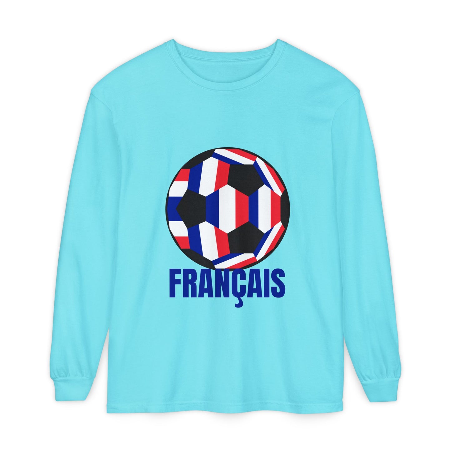 Français Soccer Ball Long Sleeve Tee