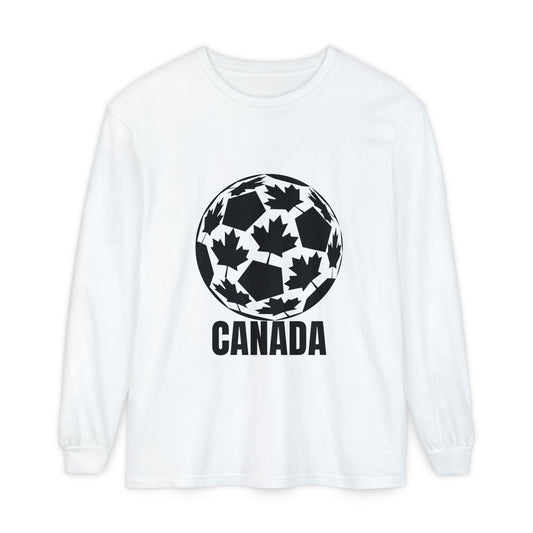 Canada Fan Specialty Soccer Ball Design Long Sleeve