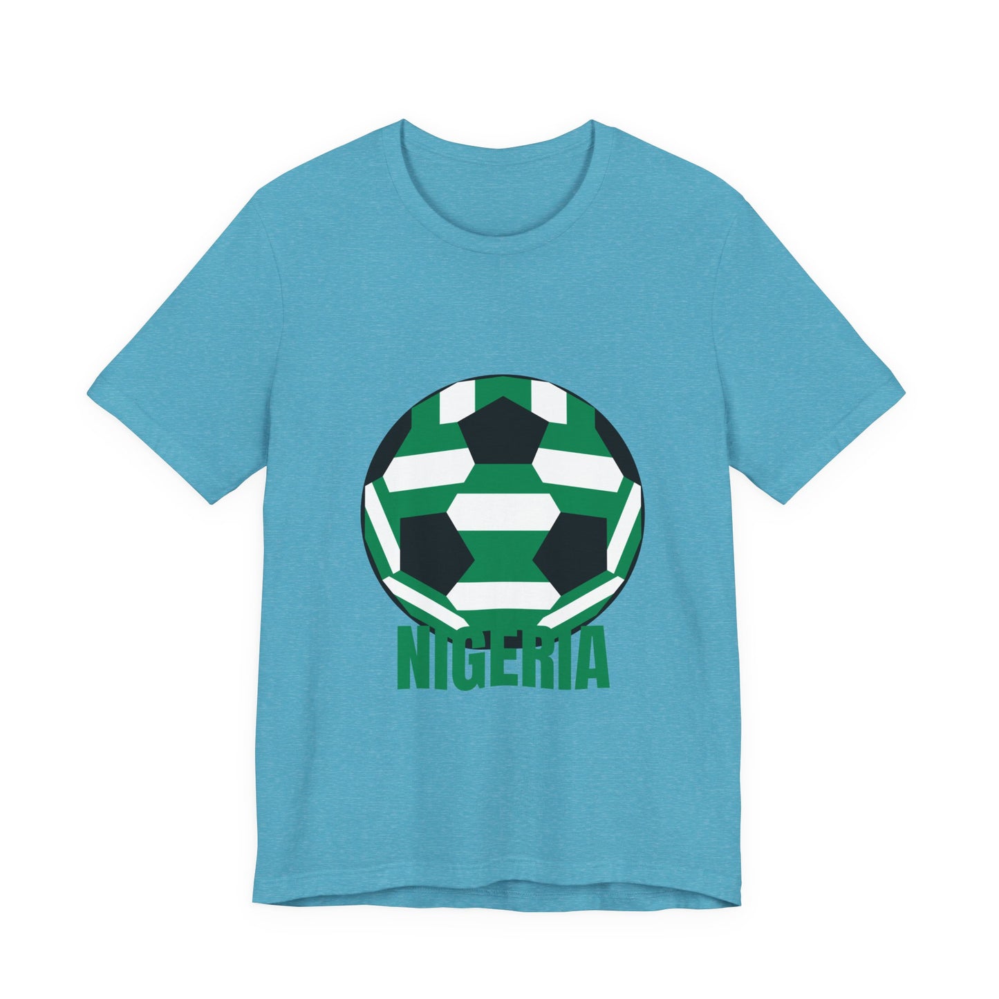 Nigeria Fan Specialty Soccer Ball Design T Shirt