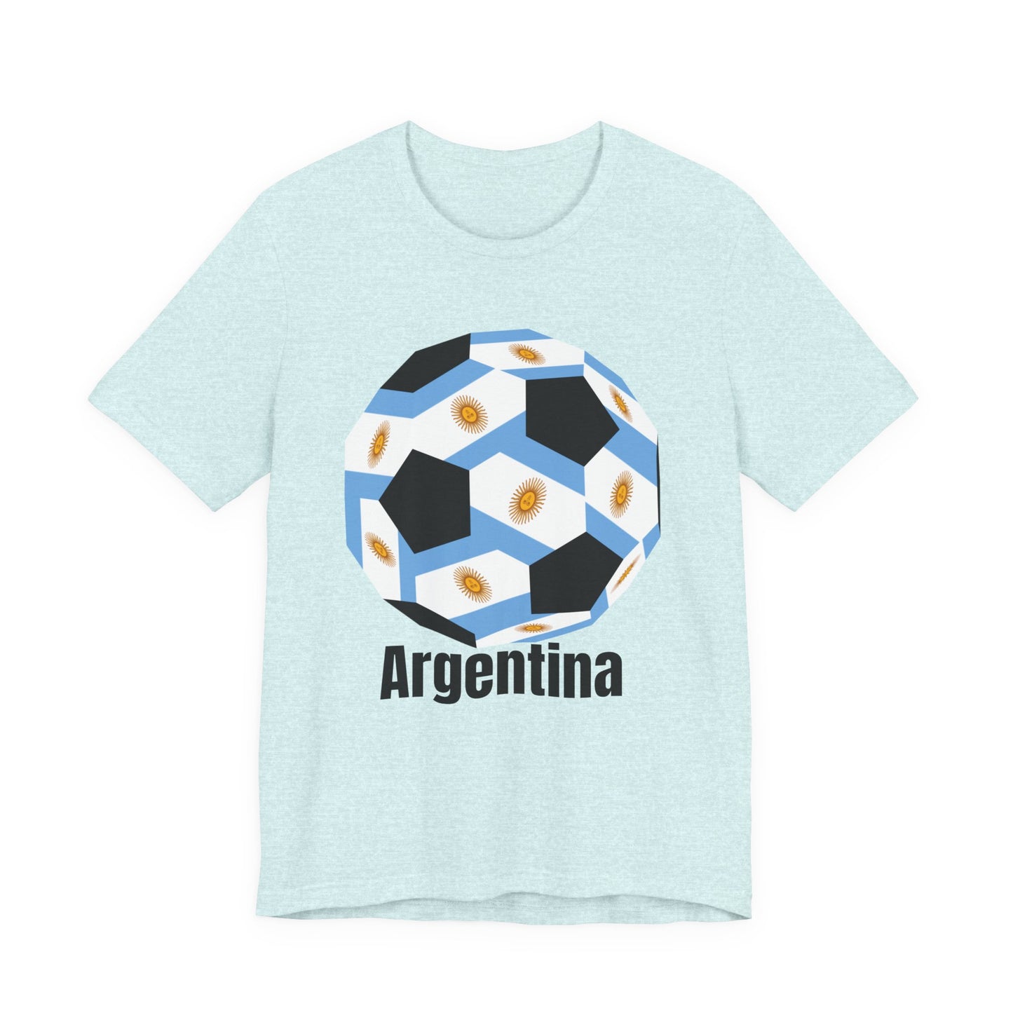 Argentina Fan Specialty Soccer Ball Design T Shirt