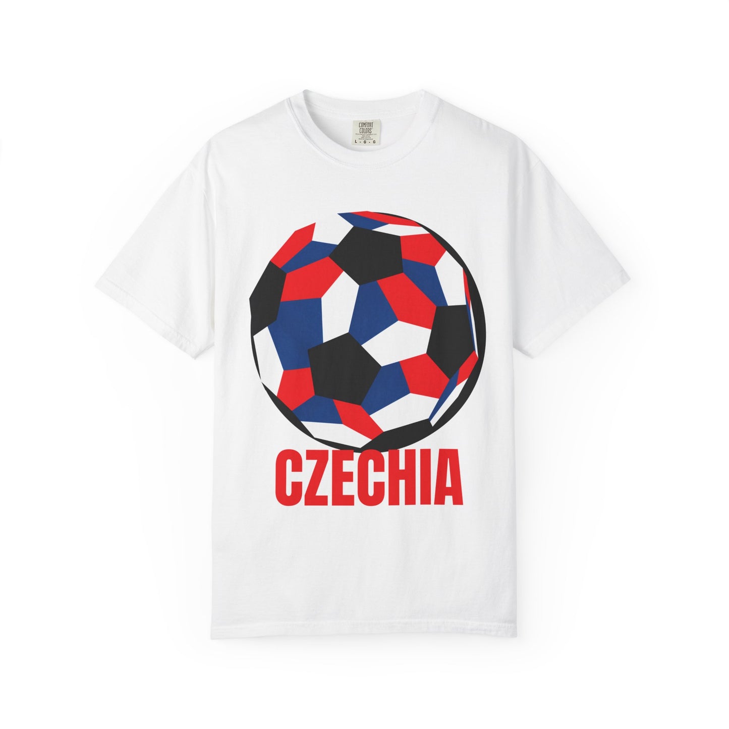 Czechia Fan Specialty Soccer Ball Design T Shirt