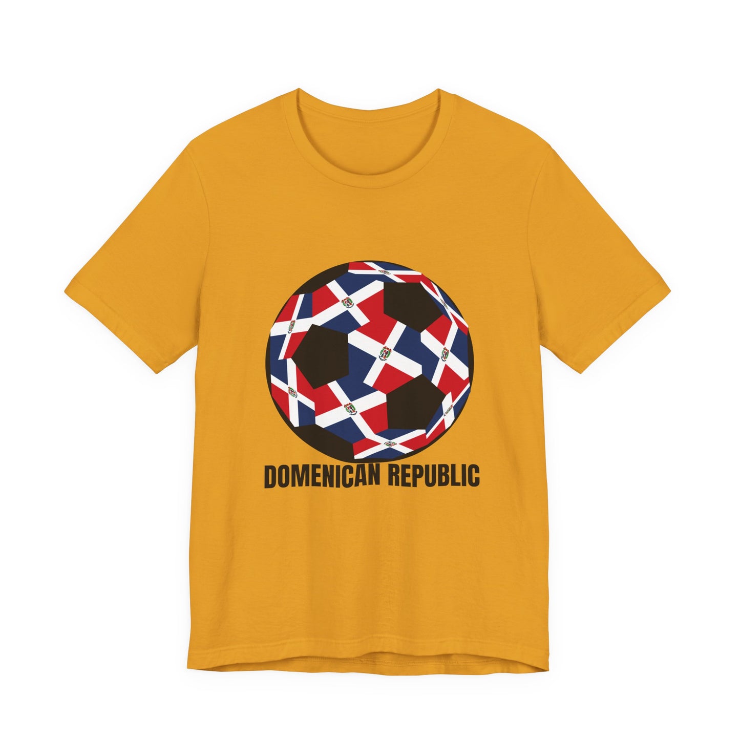 Domenican Republic Fan Specialty Soccer Ball Design T Shirt