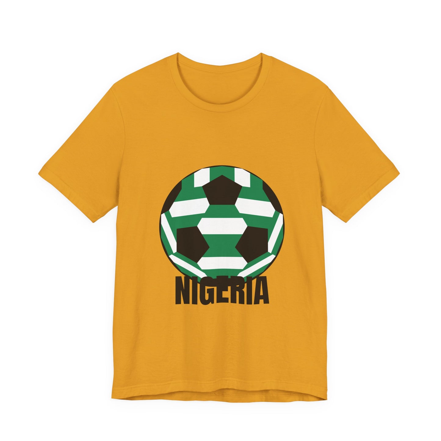 Nigeria Fan Specialty Soccer Ball Design T Shirt