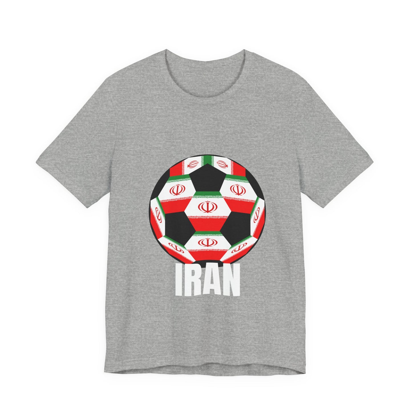 Iran Fan Specialty Soccer Ball Design T Shirt