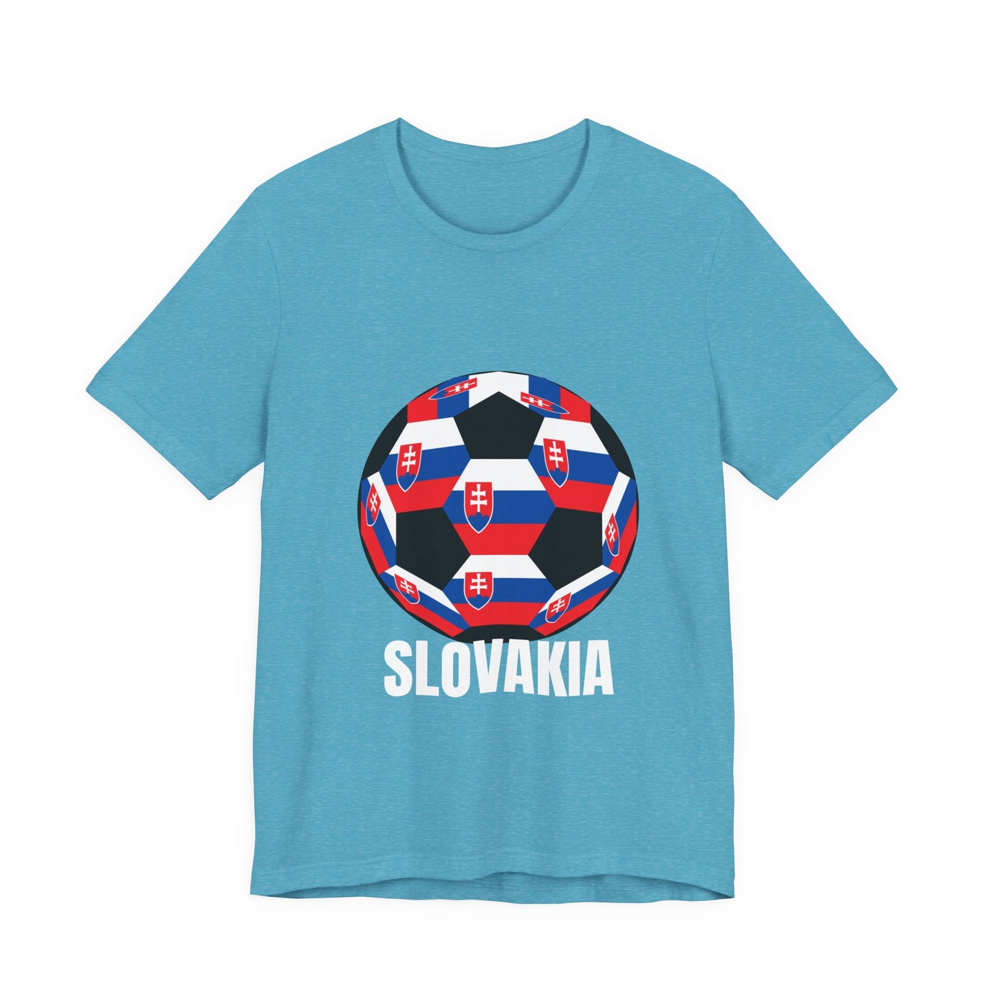 Slovakia Fan Specialty Soccer Ball Design T Shirt