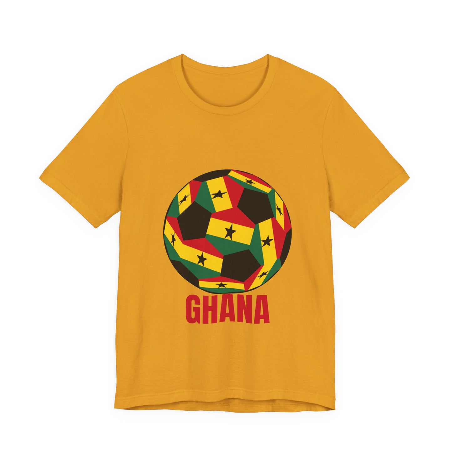 Ghana Fan Specialty Soccer Ball Design T Shirt