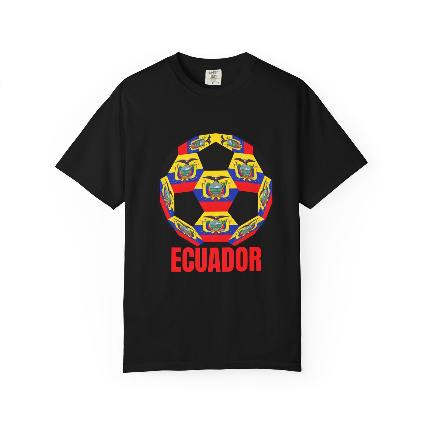 Ecuador Fan Specialty Soccer Ball Design T Shirt