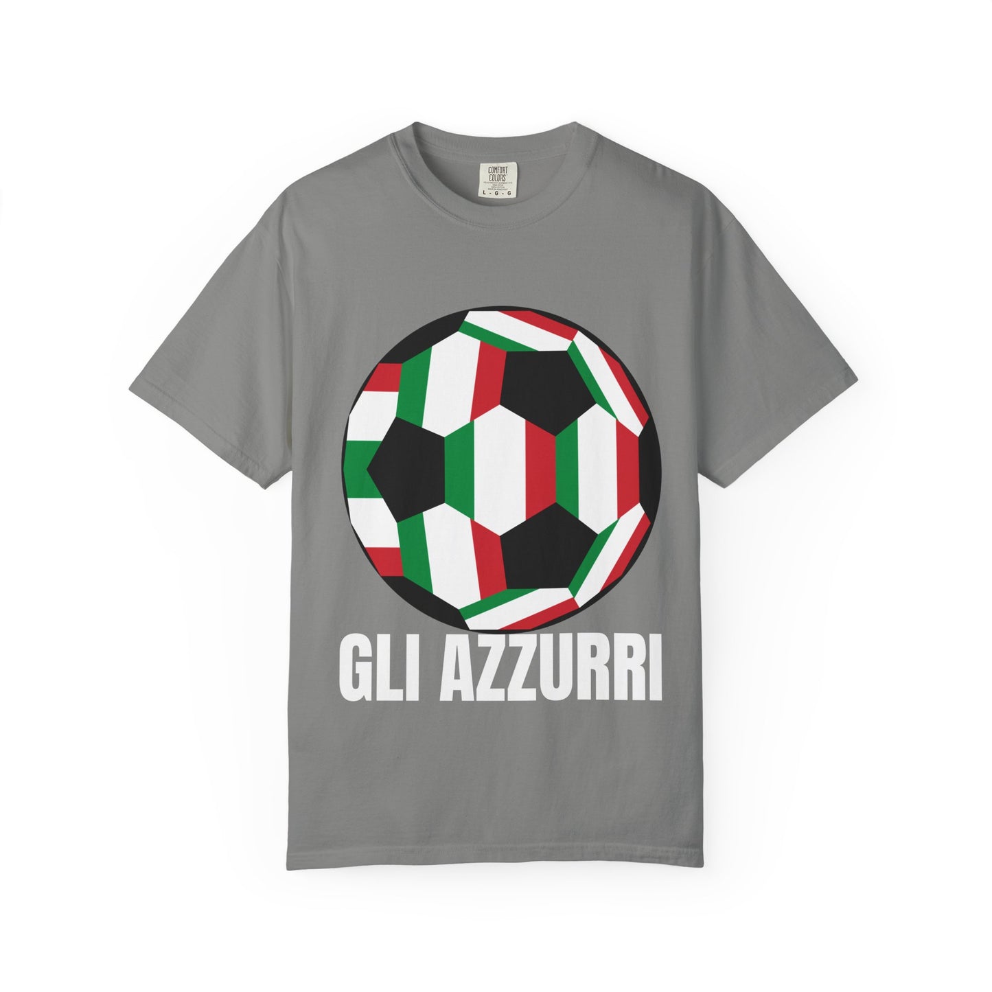 Gli Azzurri Fan Specialty Soccer Ball Design T Shirt