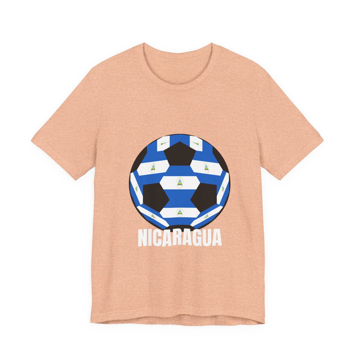 Nicaragua Fan Specialty Soccer Ball Design T Shirt