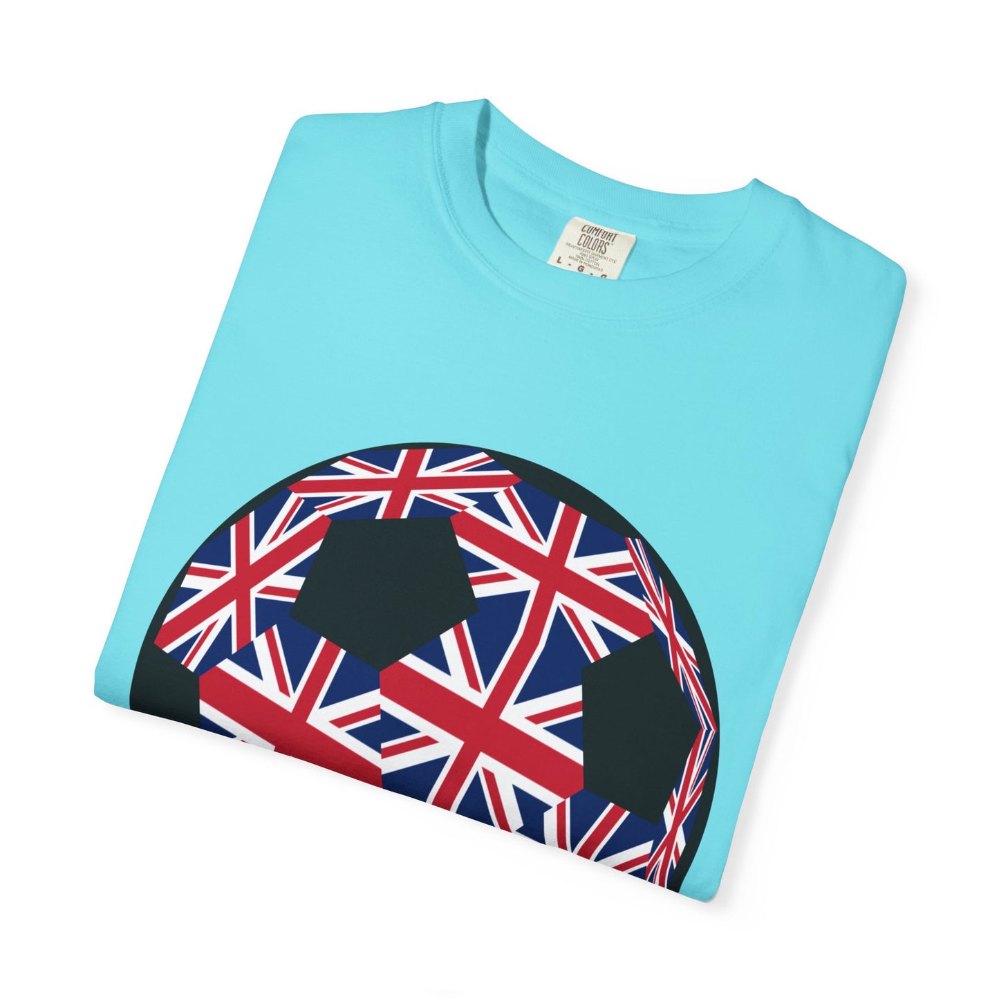 Great Britain Fan Specialty Soccer Ball Design T Shirt