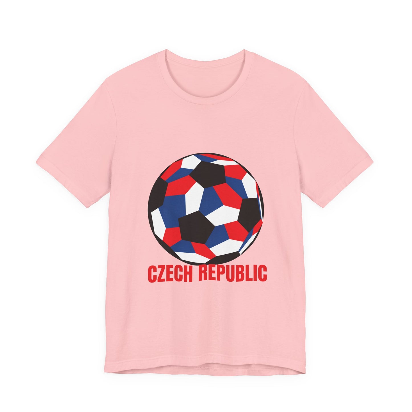 Czech Republic Fan Specialty Soccer Ball Design T Shirt