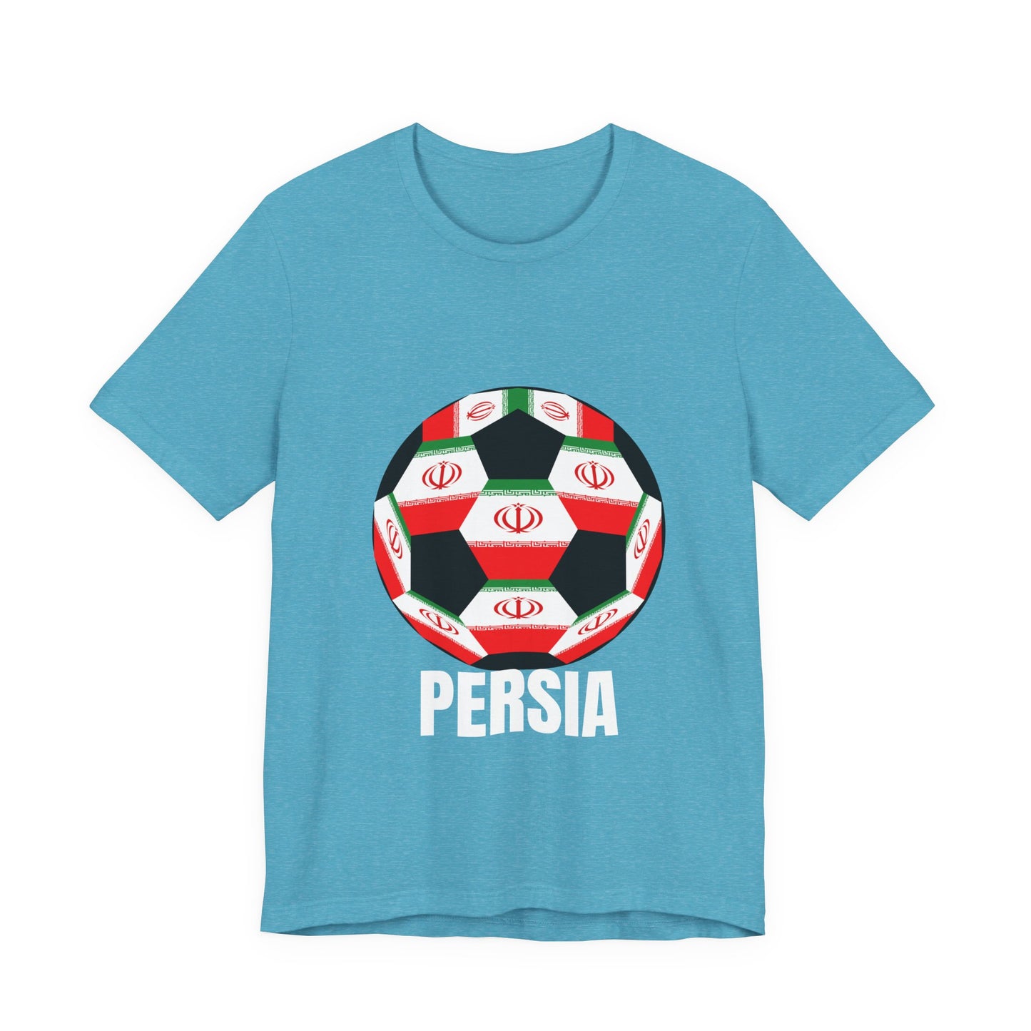 Persia Fan Specialty Soccer Ball Design T Shirt
