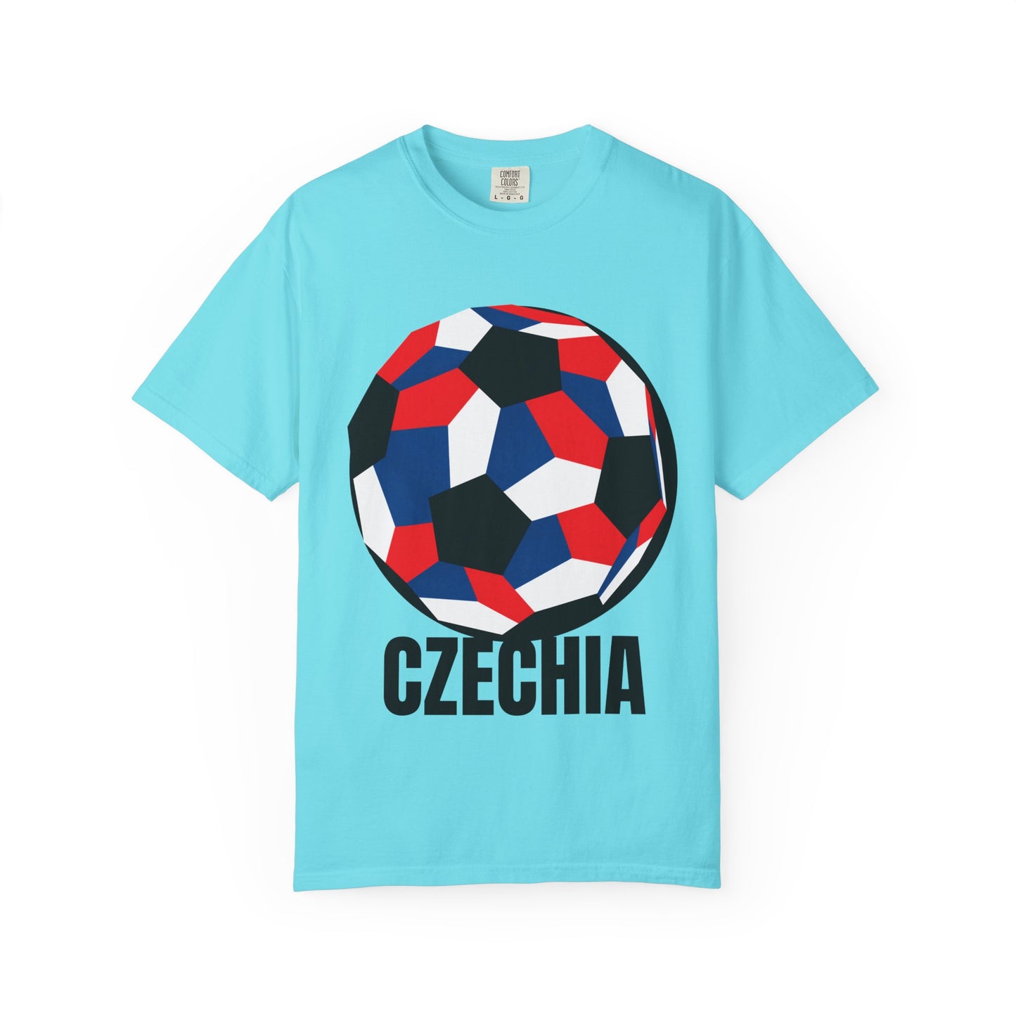 Czechia Fan Specialty Soccer Ball Design T Shirt