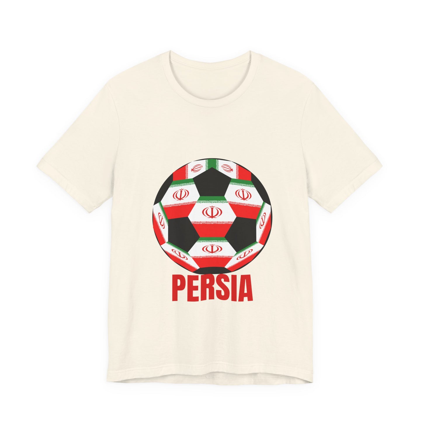 Persia Fan Specialty Soccer Ball Design T Shirt