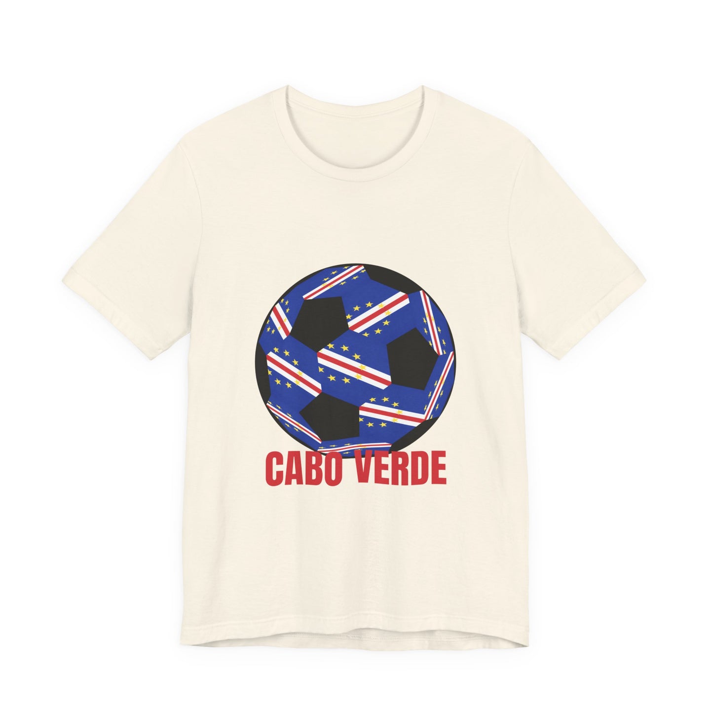 Cabo Verde Fan Specialty Soccer Ball Design T Shirt