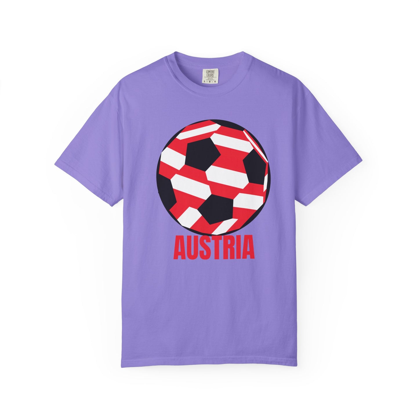 Austria Fan Specialty Soccer Ball Design T-SHirt