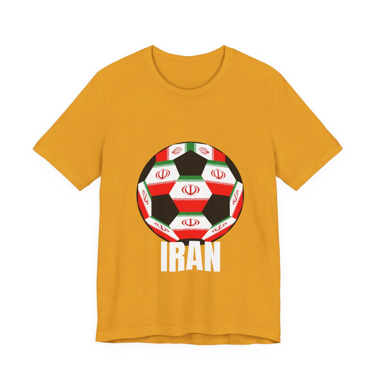 Iran Fan Specialty Soccer Ball Design T Shirt