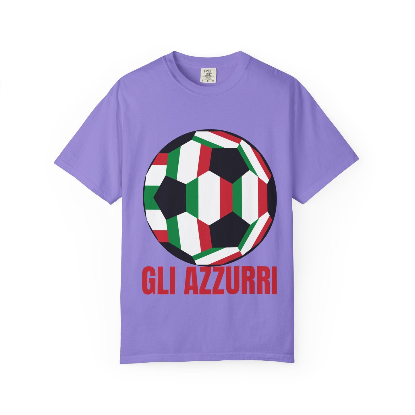 Gli Azzurri Fan Specialty Soccer Ball Design T Shirt