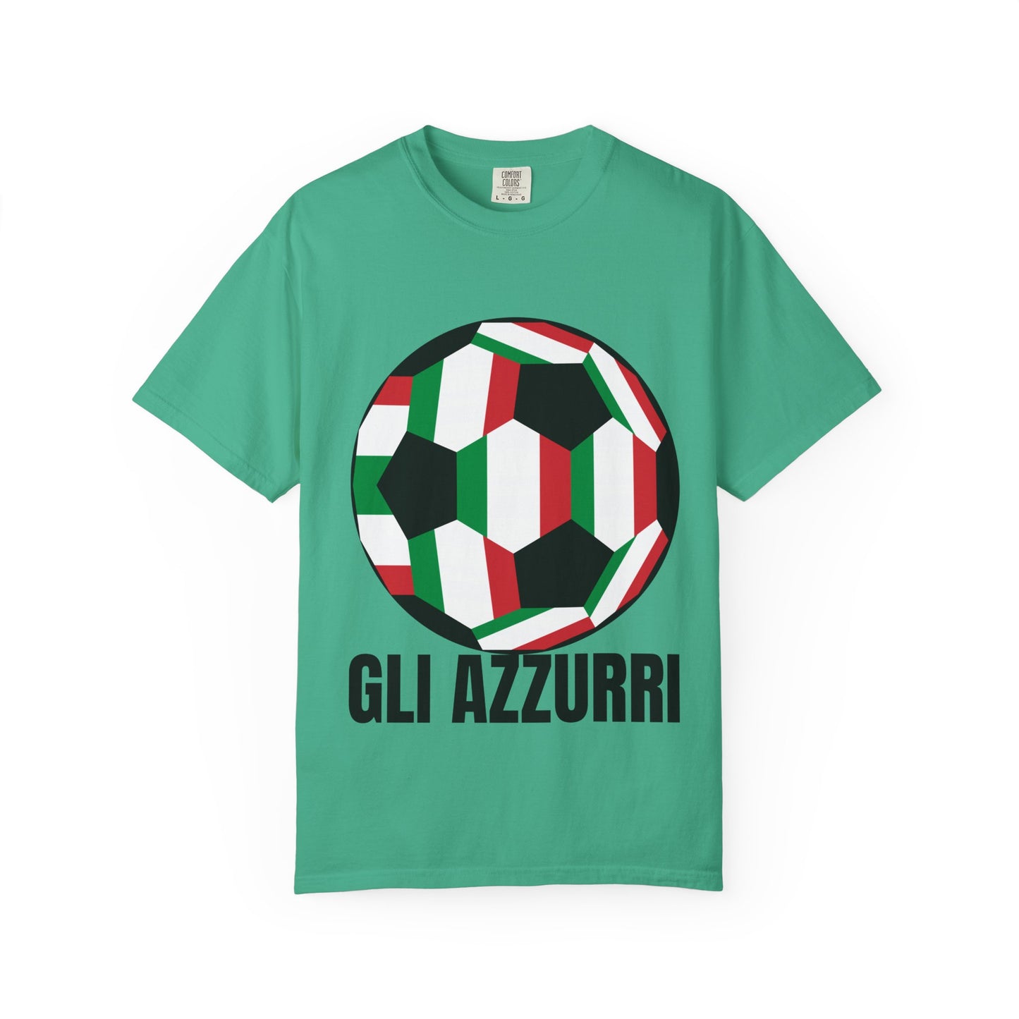 Gli Azzurri Fan Specialty Soccer Ball Design T Shirt