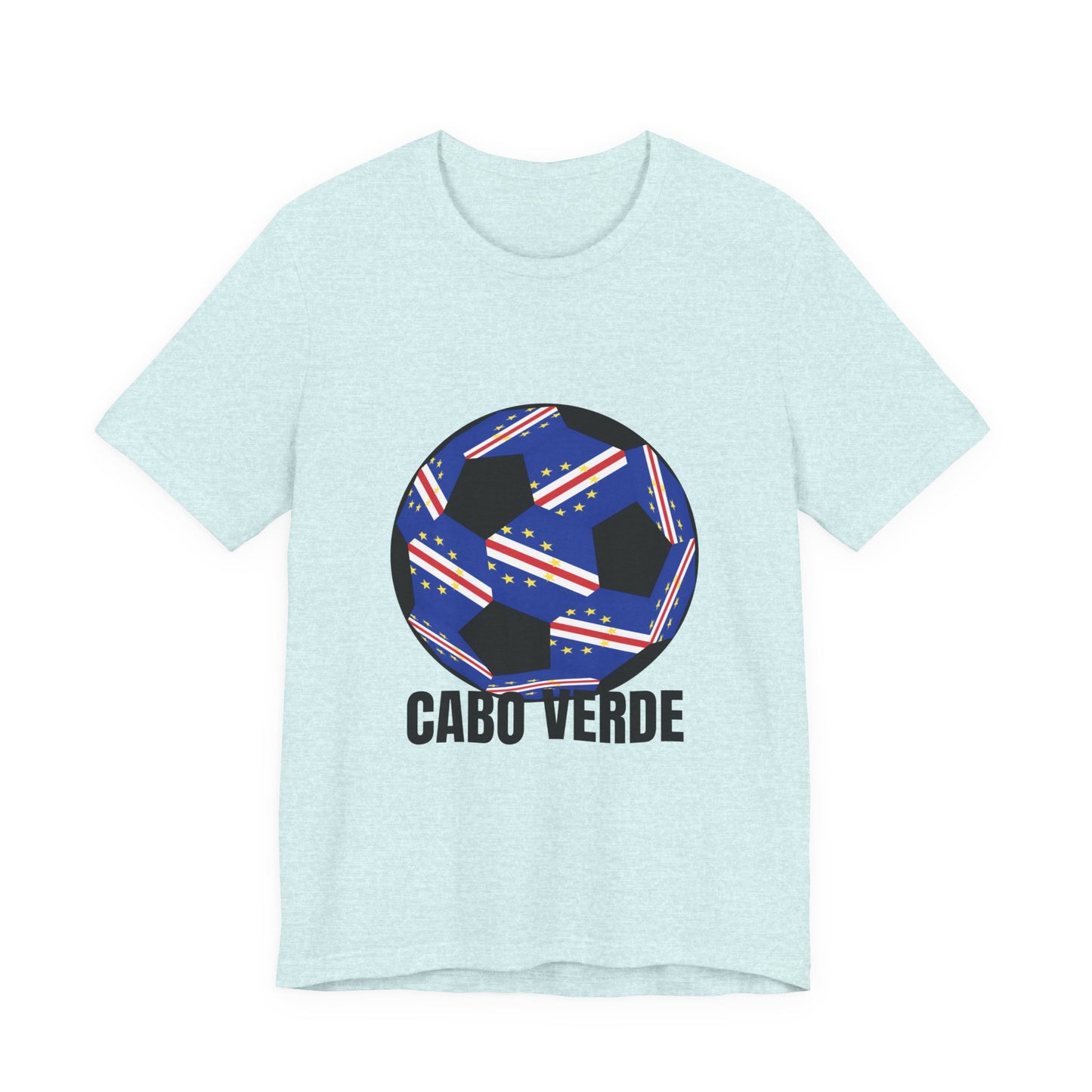 Cabo Verde Fan Specialty Soccer Ball Design T Shirt