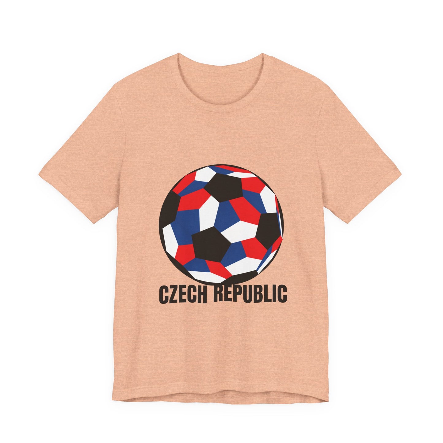 Czech Republic Fan Specialty Soccer Ball Design T Shirt