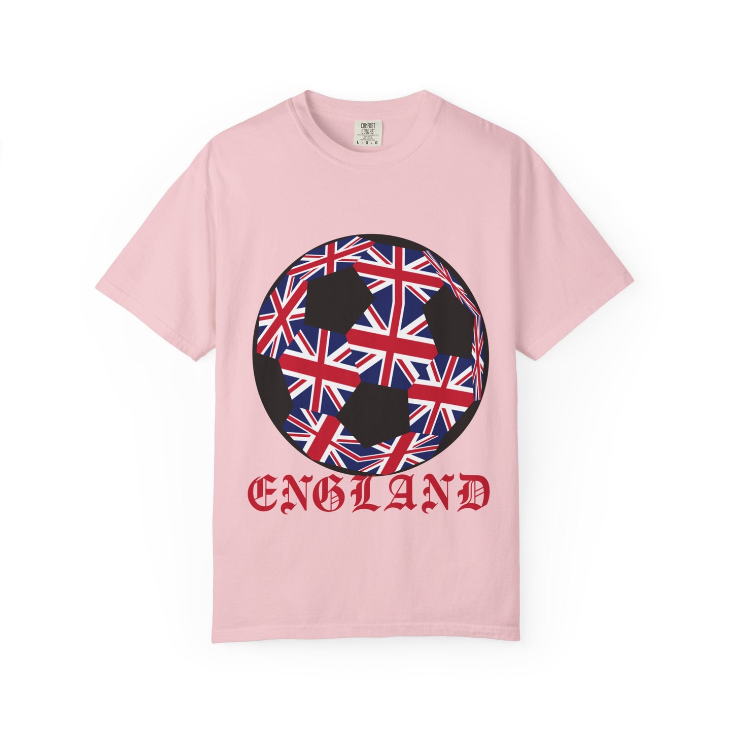 Old English Style Specialty Soccer Ball Design T Shirt