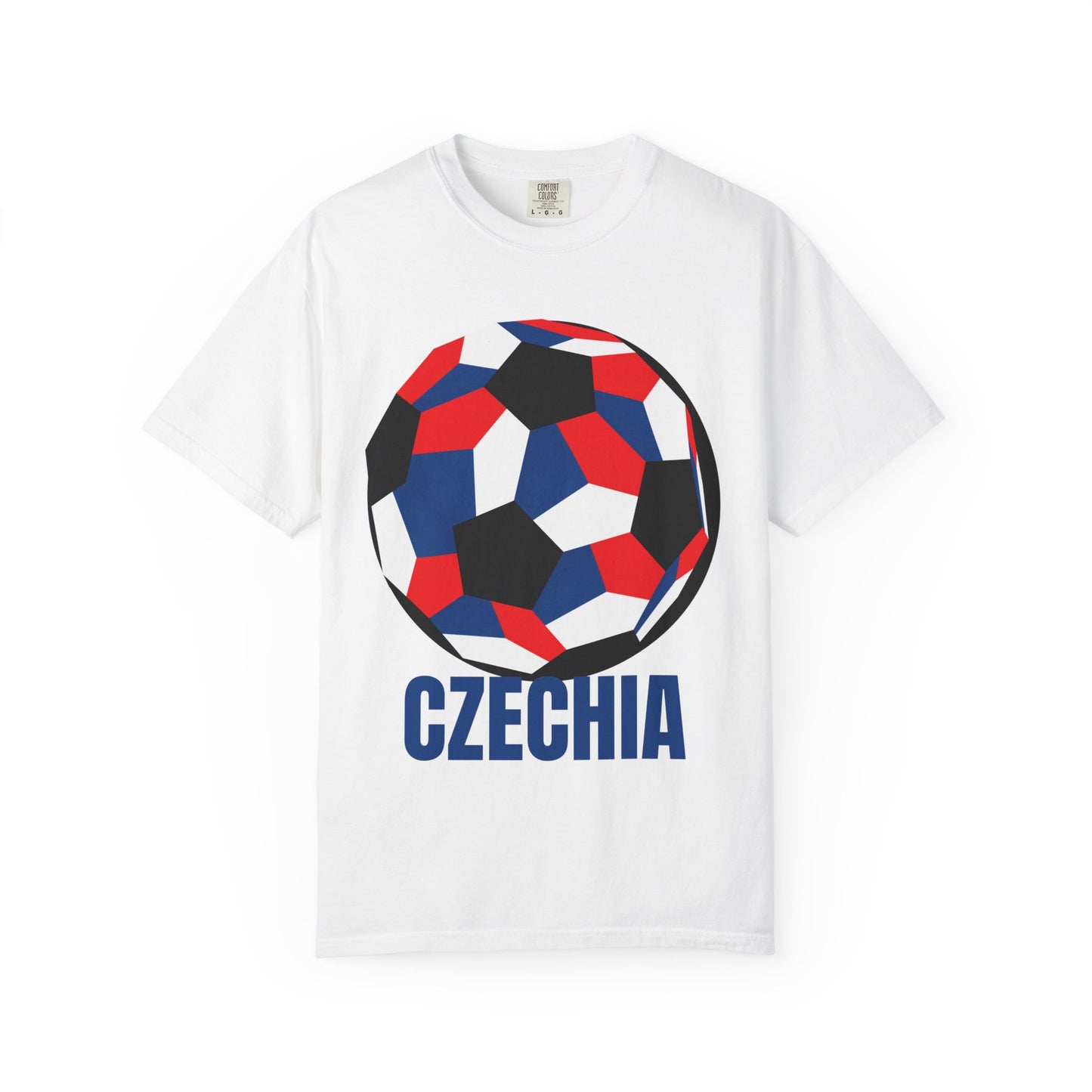 Czechia Fan Specialty Soccer Ball Design T Shirt