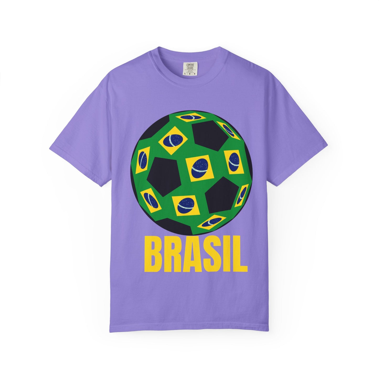 Brasil Fan Specialty Soccer Ball Design T Shirt