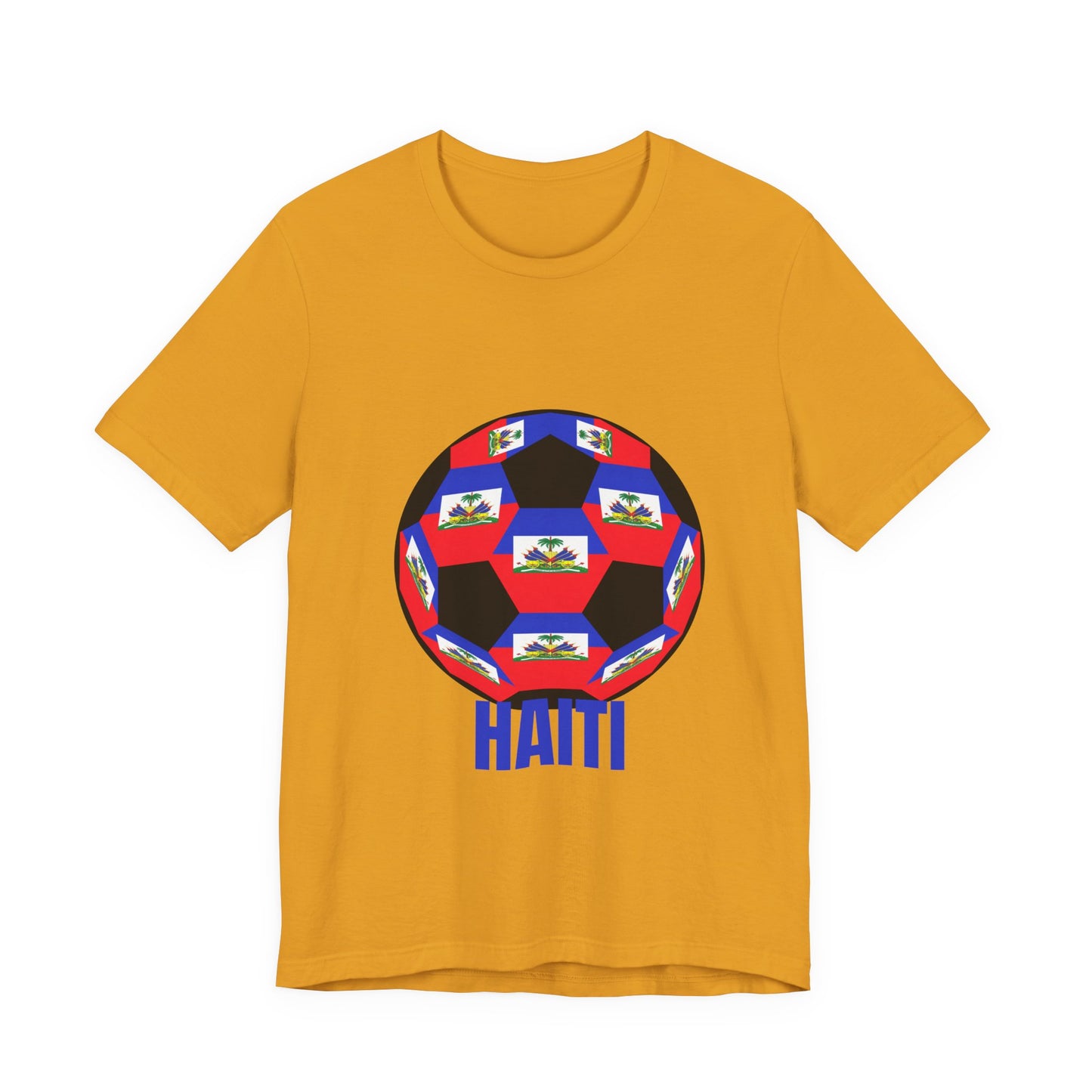 Haiti Fan Specialty Soccer Ball Design T Shirt
