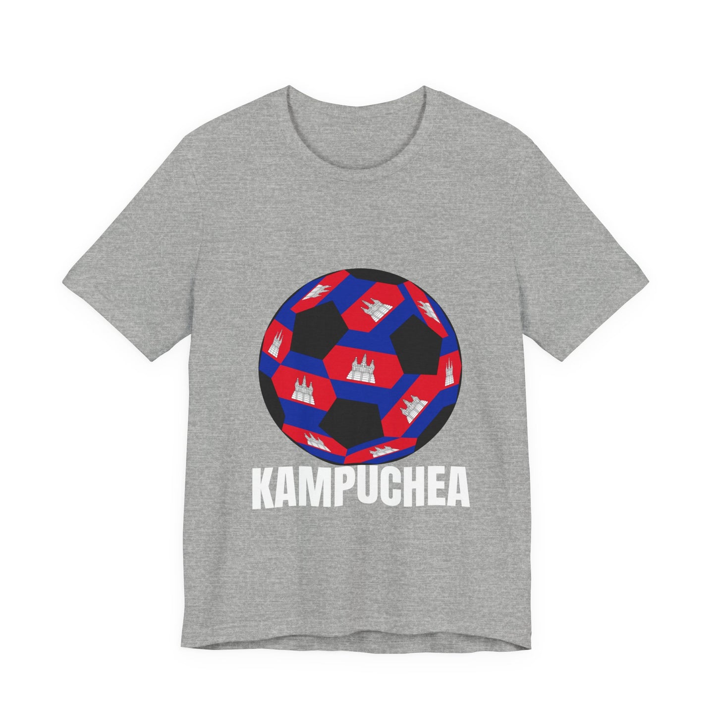 Kampuchea Fan Specialty Soccer Ball Design T Shirt