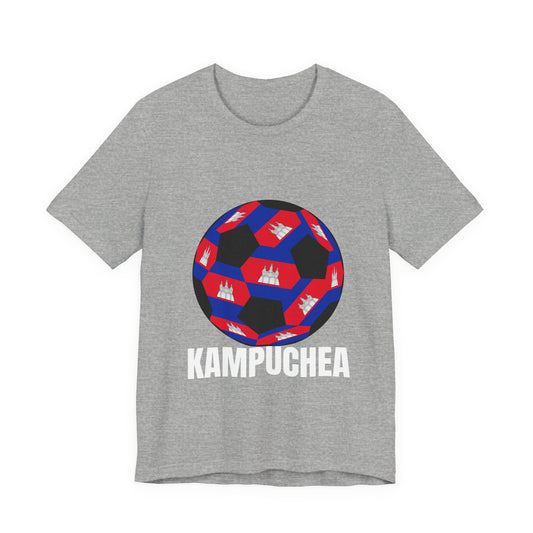 Kampuchea Fan Specialty Soccer Ball Design T Shirt