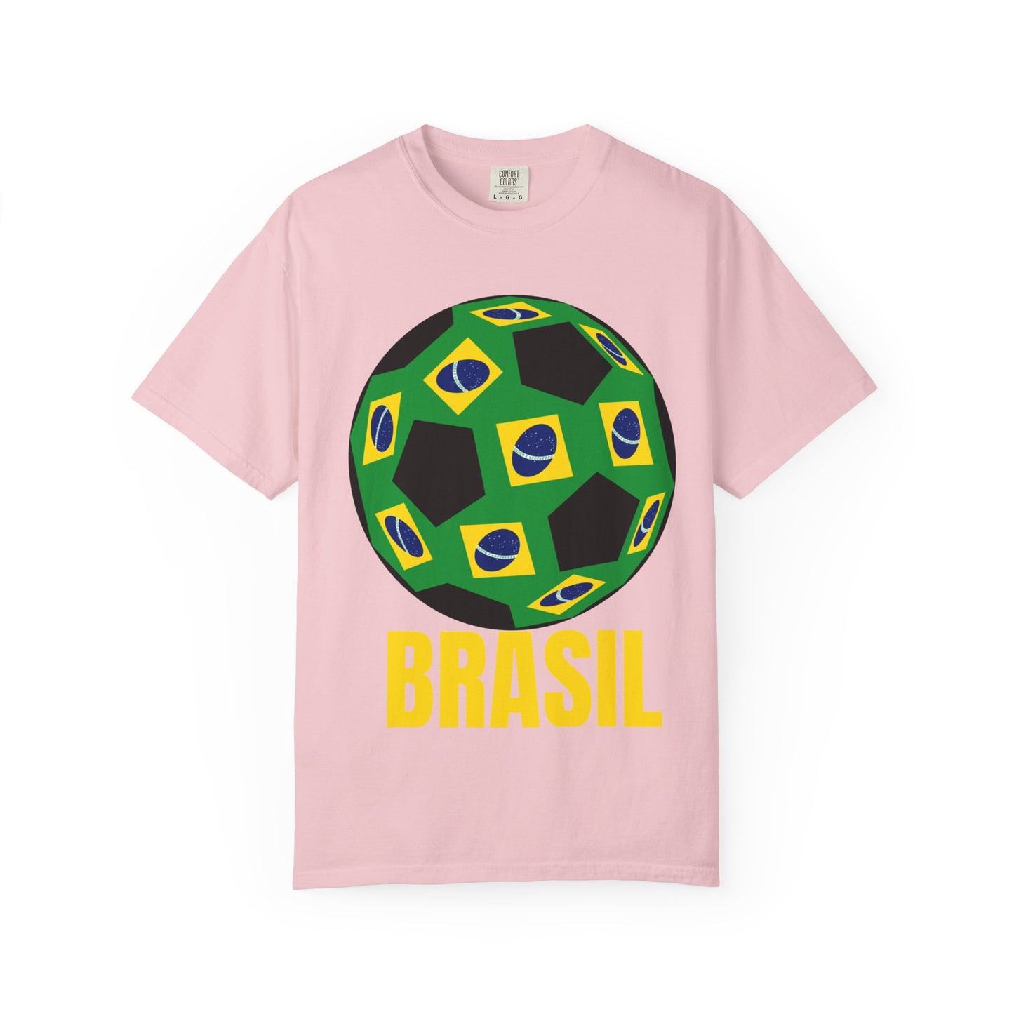 Brasil Fan Specialty Soccer Ball Design T Shirt
