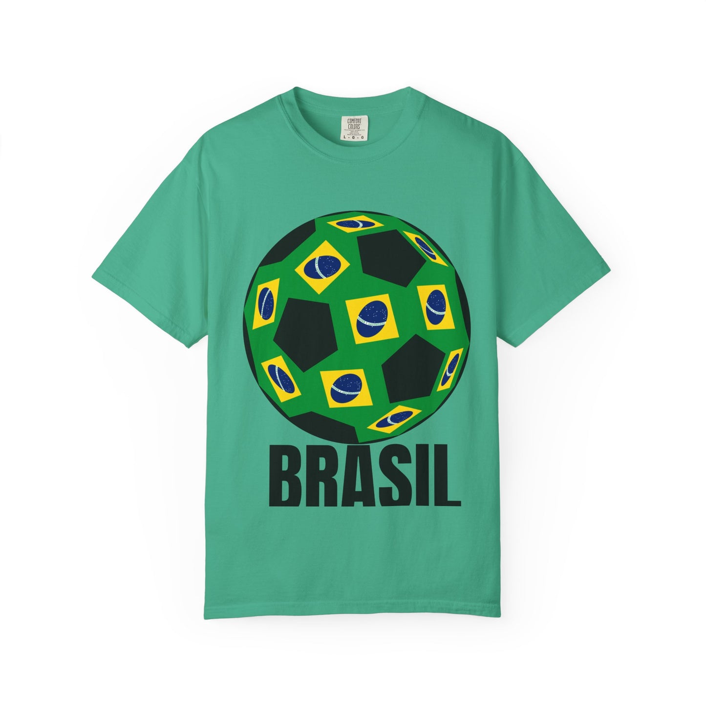 Brasil Fan Specialty Soccer Ball Design T Shirt