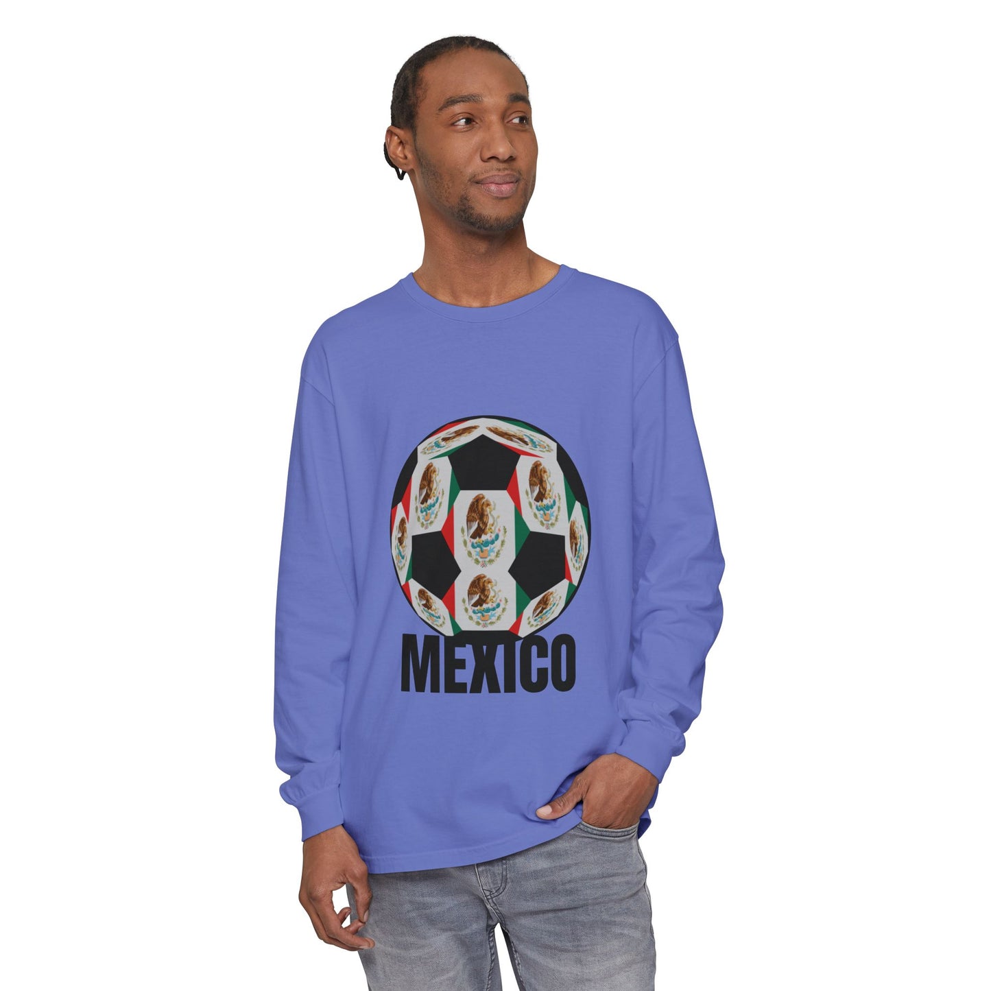 Fan Specialty Soccer Ball Design  Long Sleeve T-Shirt