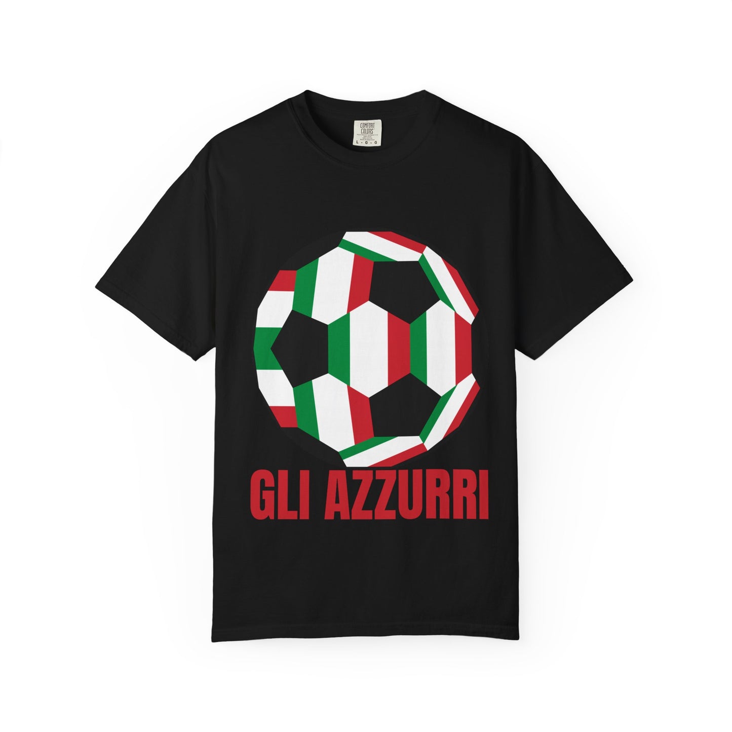 Gli Azzurri Fan Specialty Soccer Ball Design T Shirt
