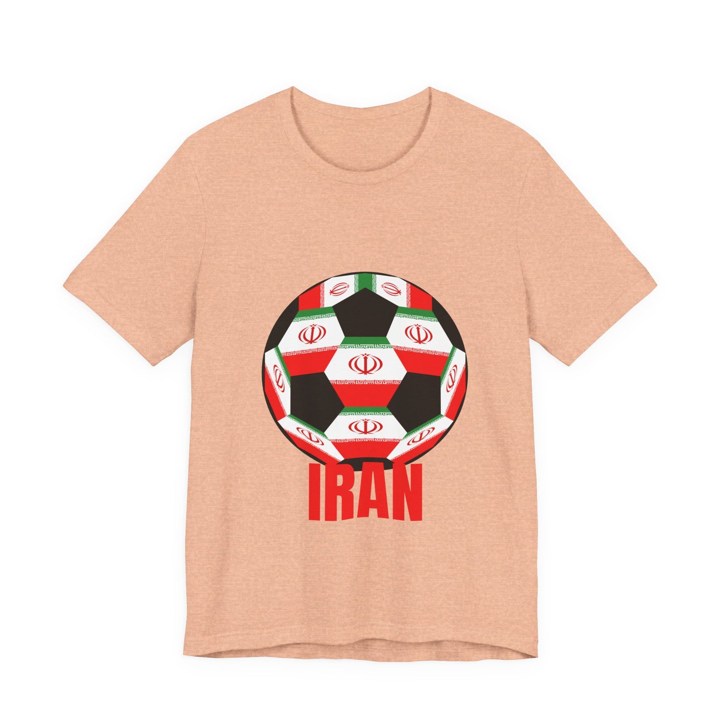 Iran Fan Specialty Soccer Ball Design T Shirt