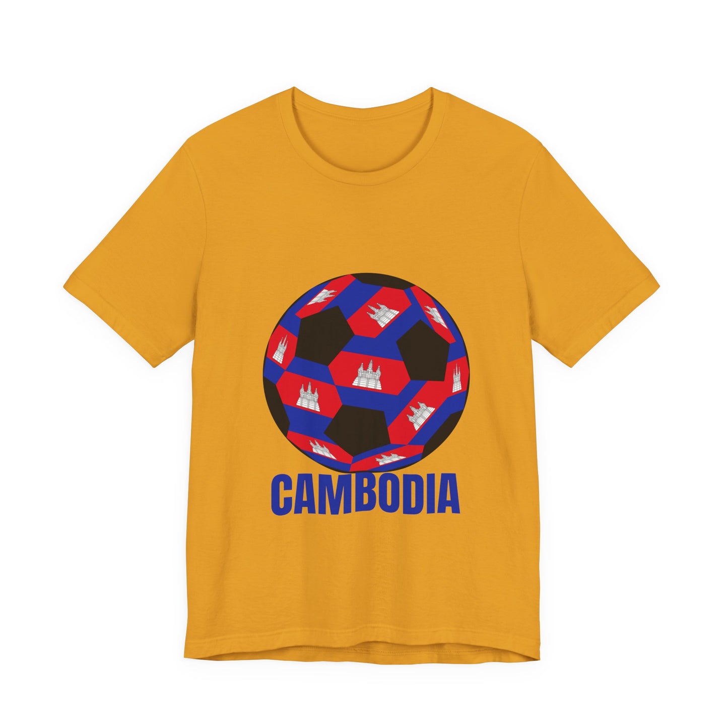 Cambodia Fan Specialty Soccer Ball Design T Shirt