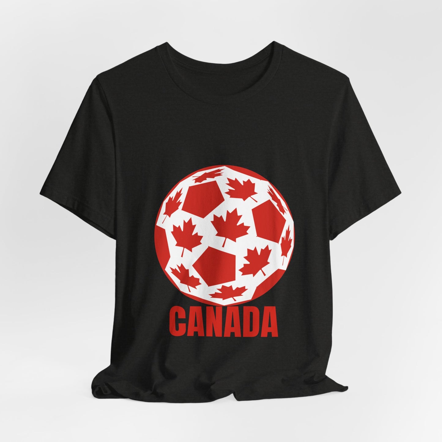 Canada Fan Specialty Soccer Ball Design T Shirt