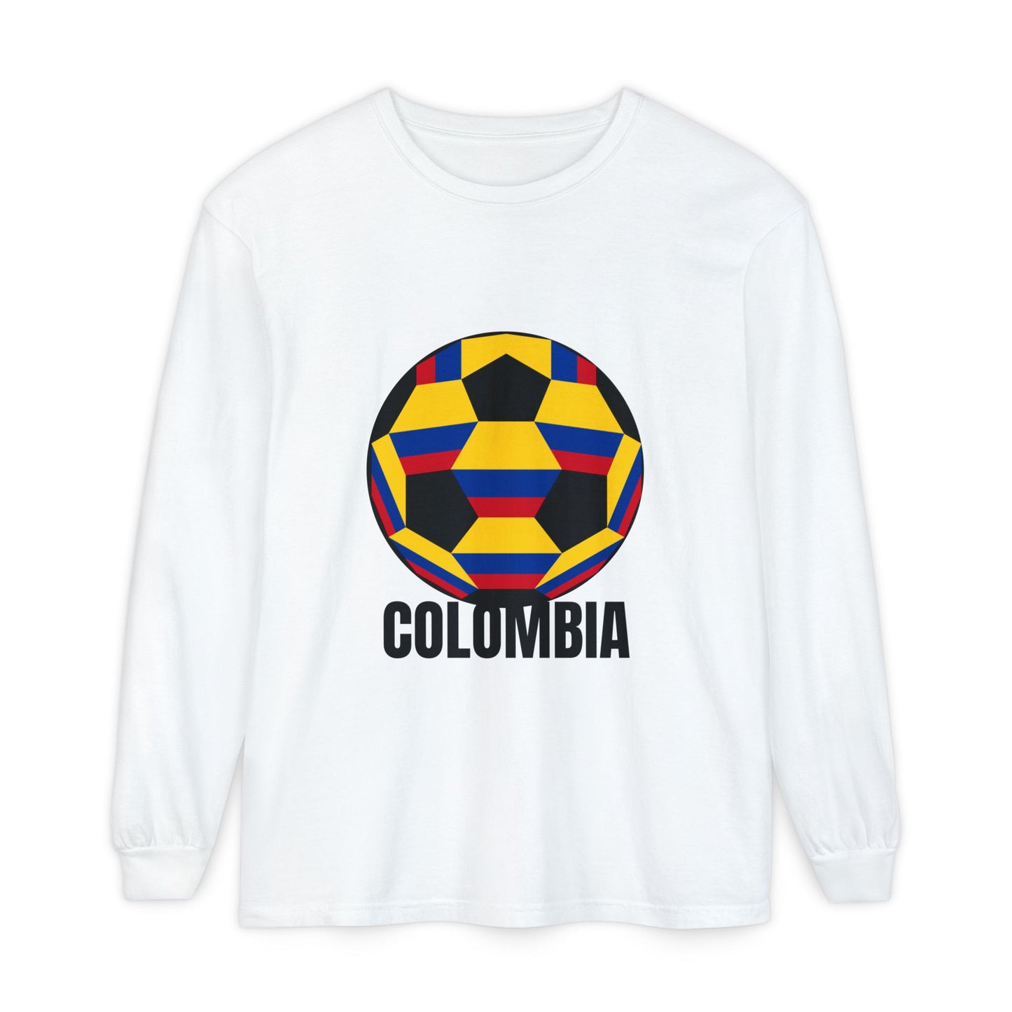 Columbia Fan Specialty Soccer Ball Design Long Sleeve Tee