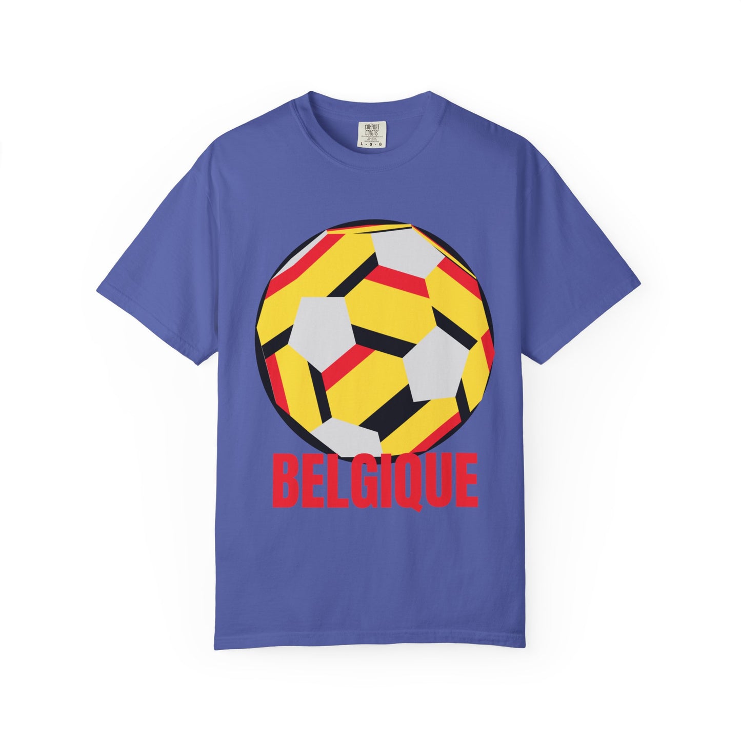 Belgique Fan Specialty Soccer Ball Design T Shirt