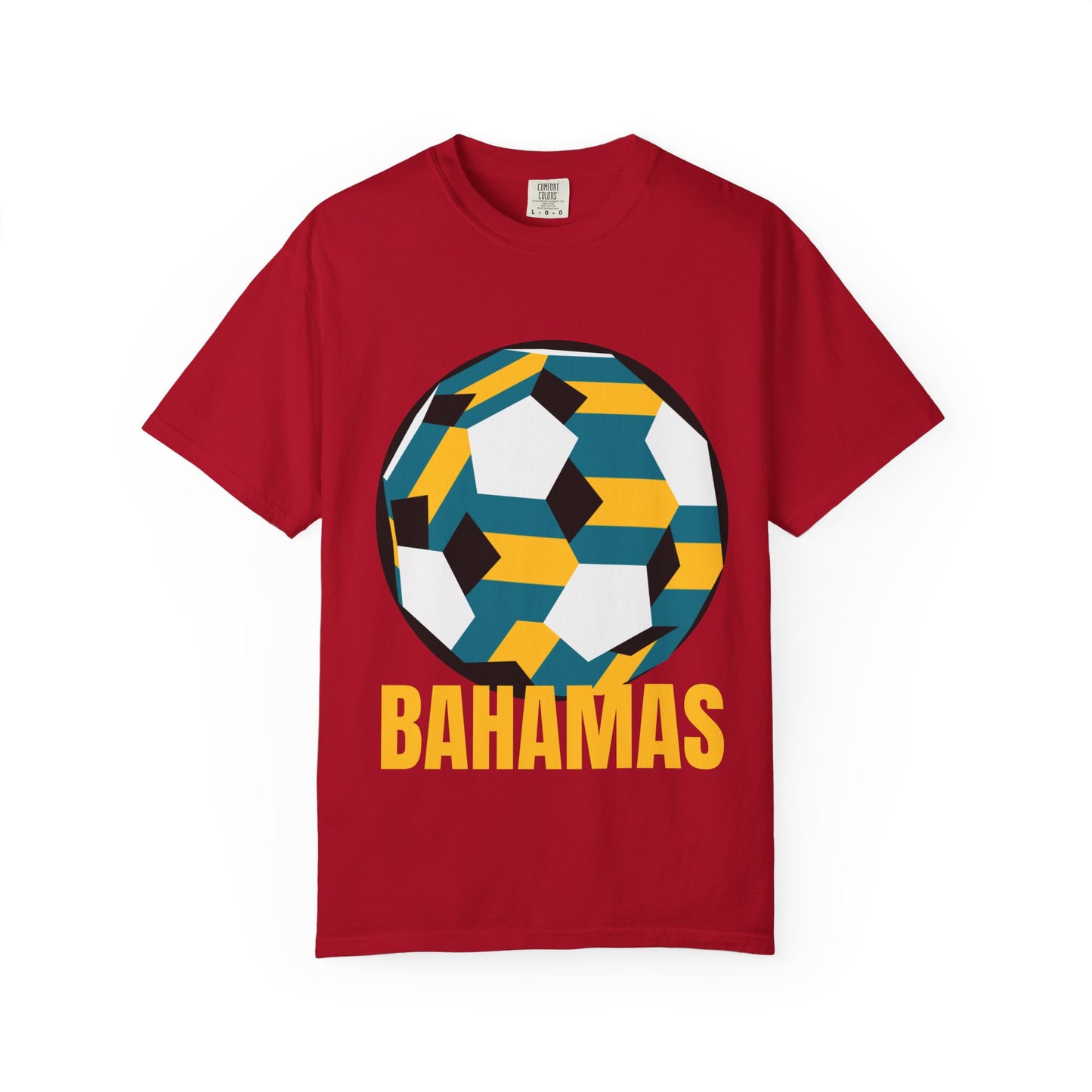 Bahamas Fan Specialty Soccer Ball Design T Shirt