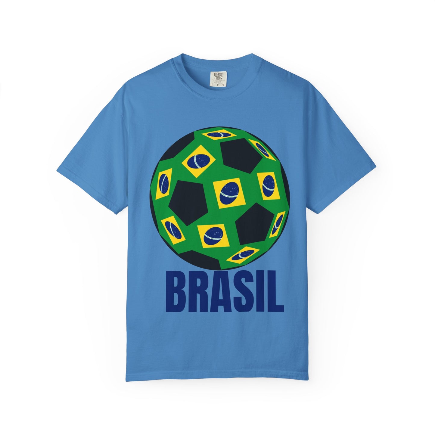 Brasil Fan Specialty Soccer Ball Design T Shirt