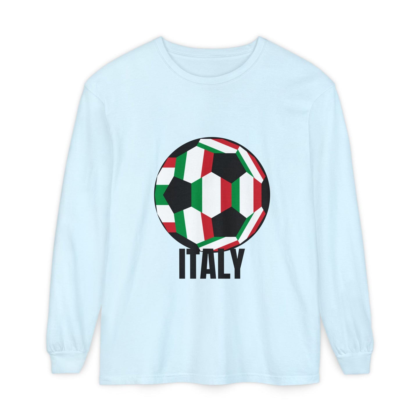 Italy Fan Specialty Soccer Ball Design T Shirt