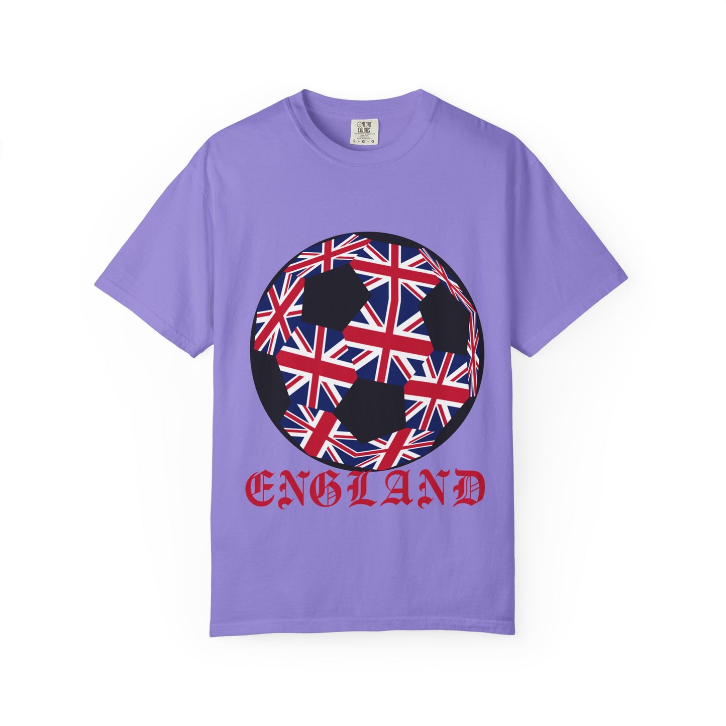 Old English Style Specialty Soccer Ball Design T Shirt