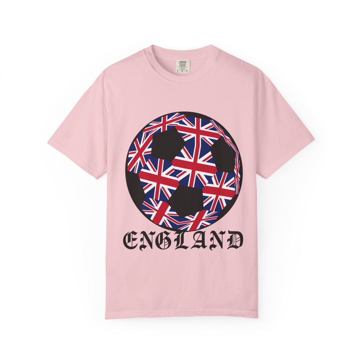 Old English Style Specialty Soccer Ball Design T Shirt