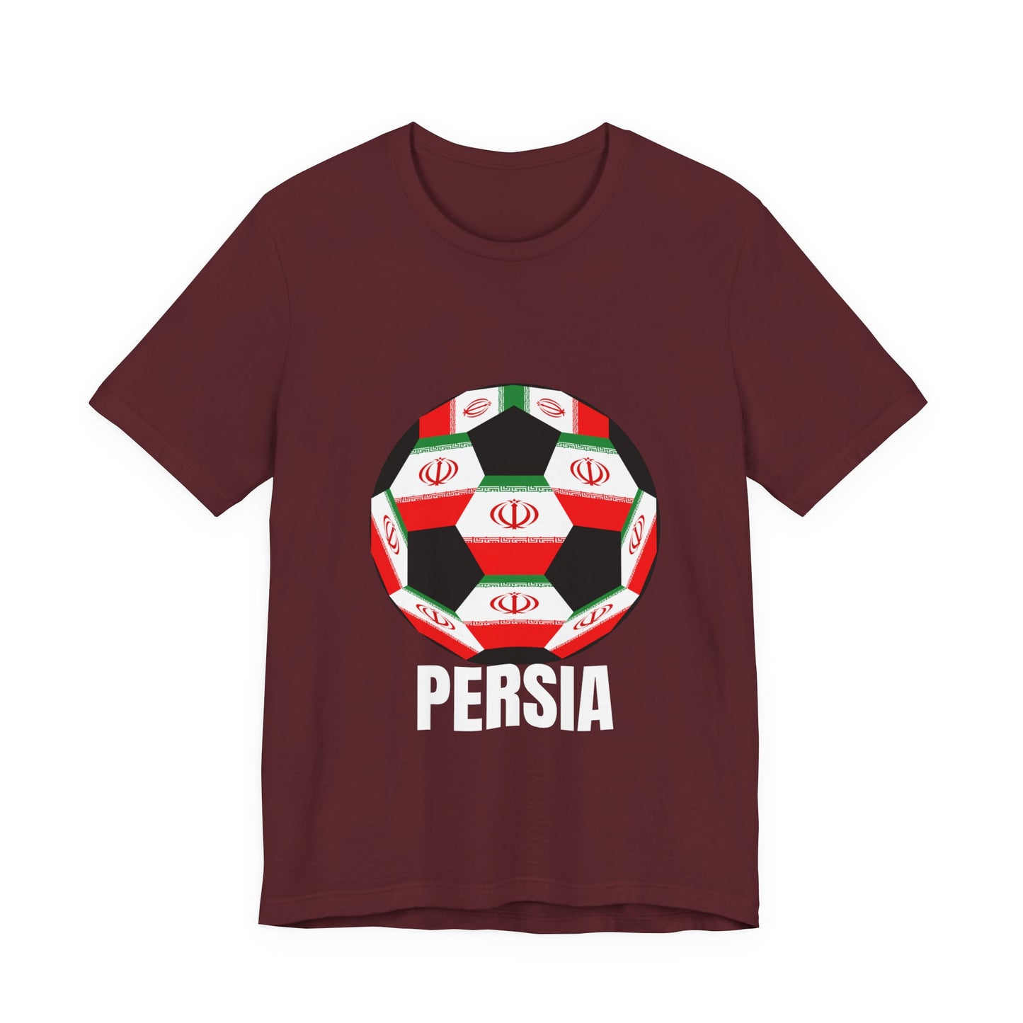 Persia Fan Specialty Soccer Ball Design T Shirt