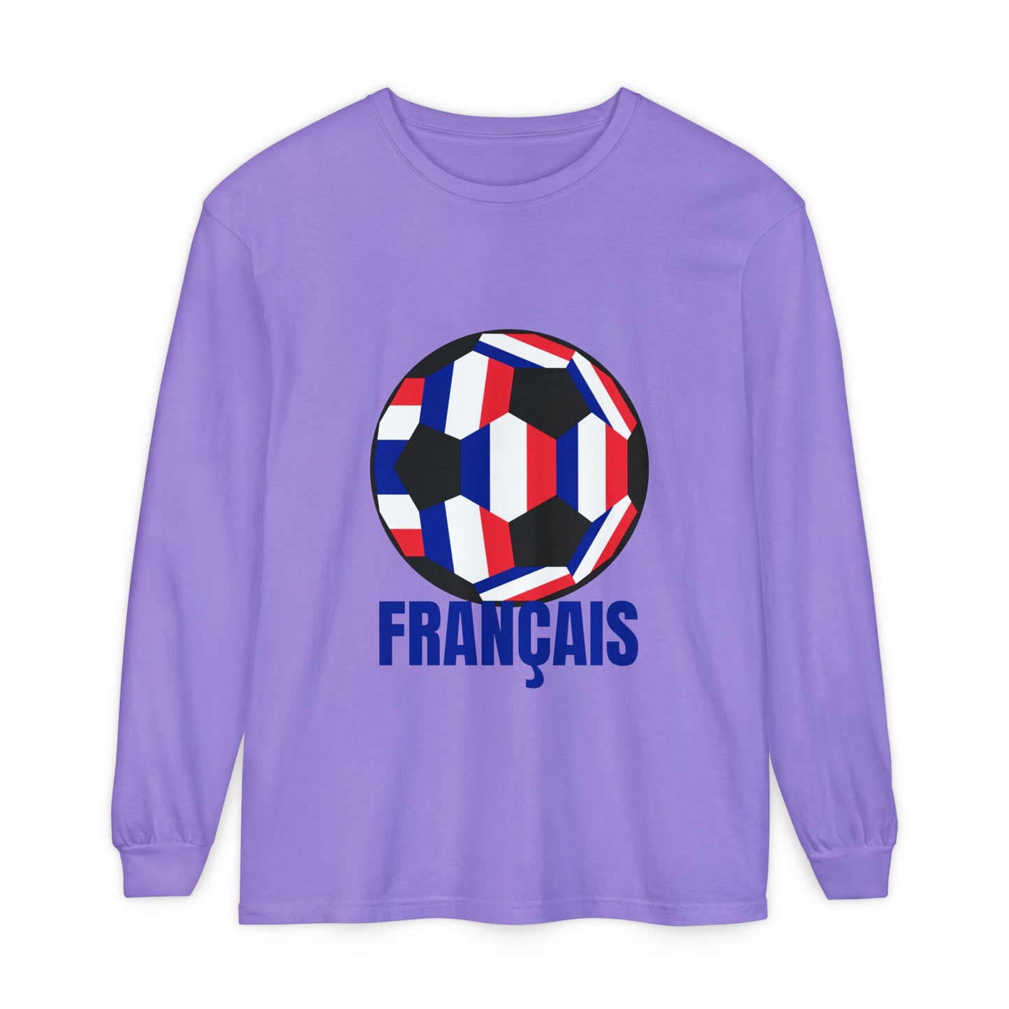 Français Soccer Ball Long Sleeve Tee