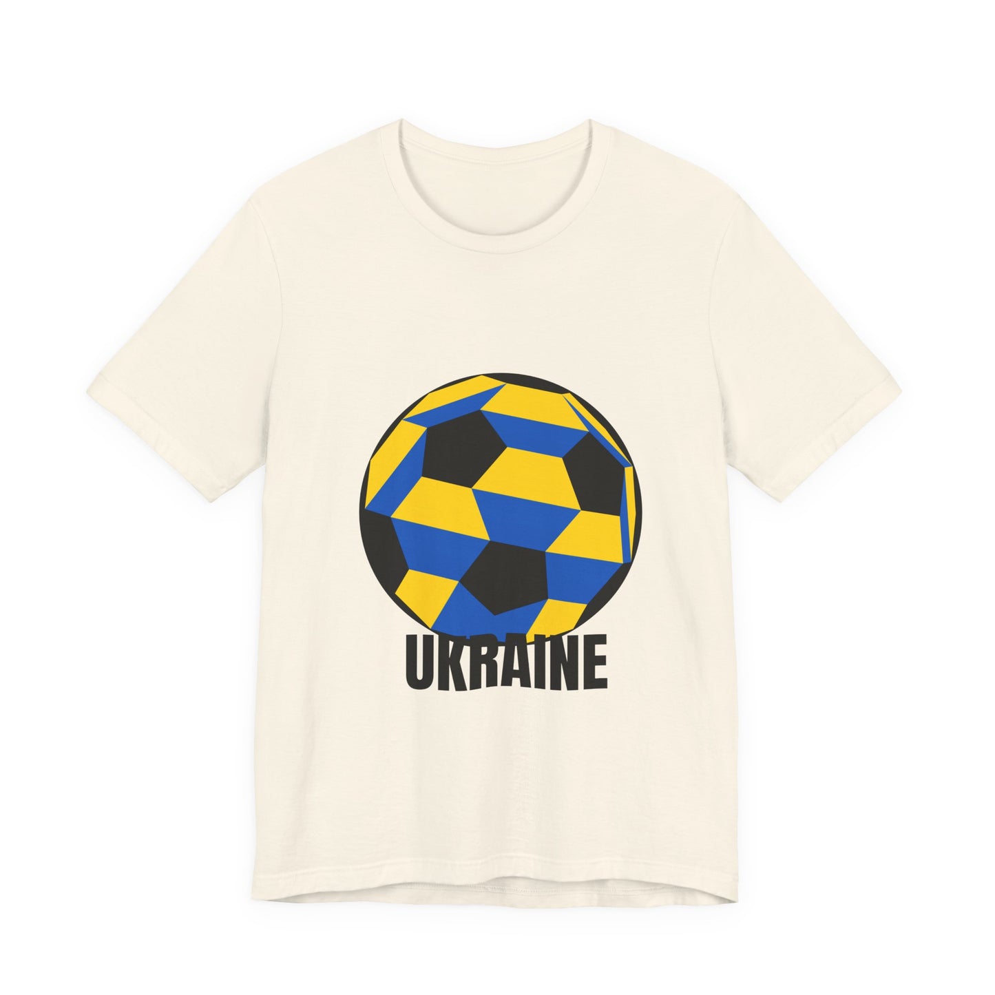 Ukraine Fan Specialty Soccer Ball Design T Shirt