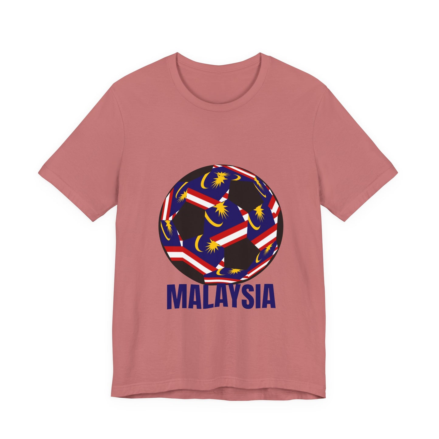 Malaysia Fan Specialty Soccer Ball Design T Shirt