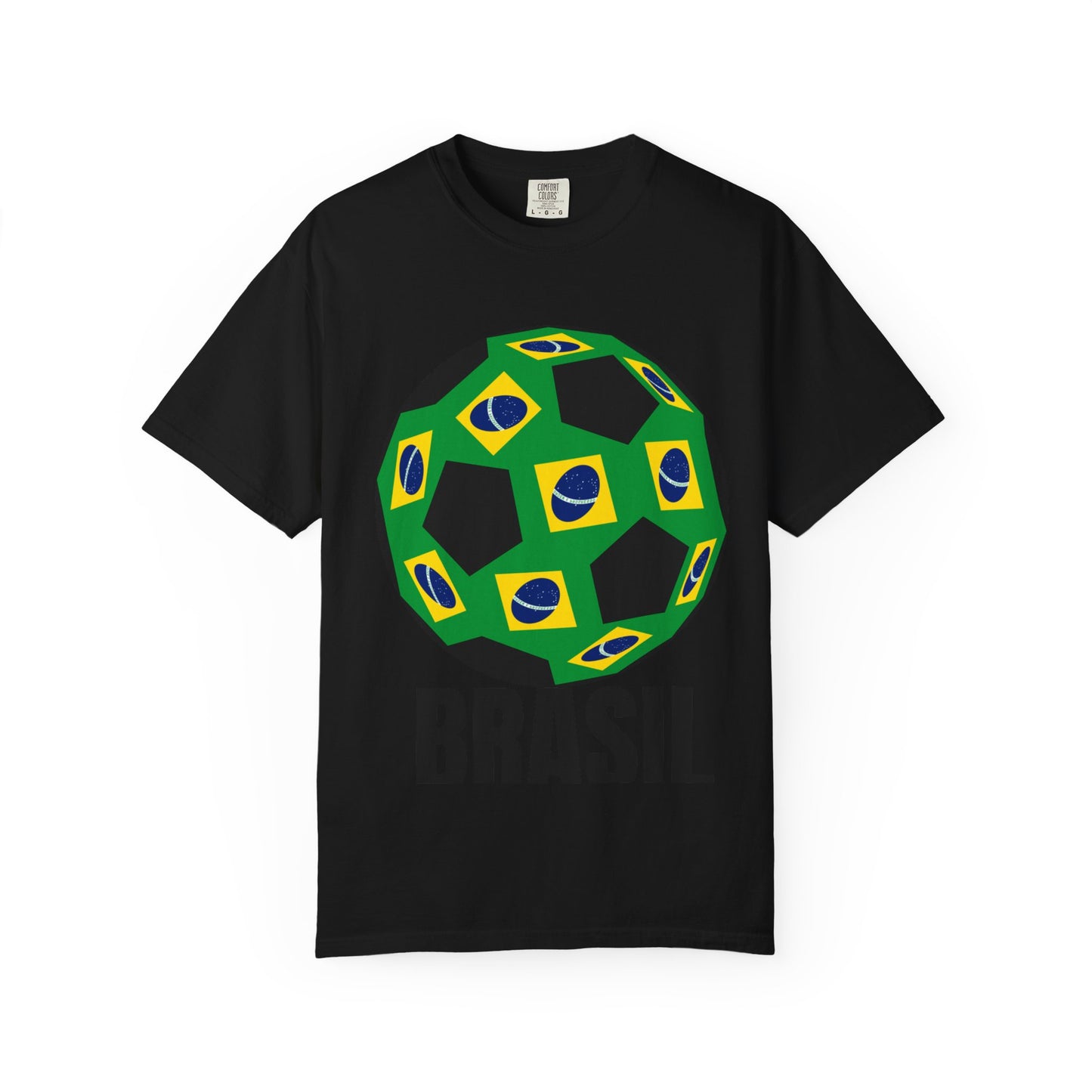 Brasil Fan Specialty Soccer Ball Design T Shirt